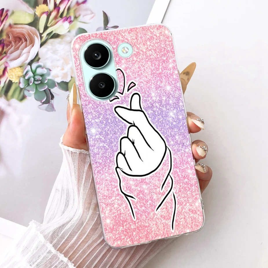 Colorful Flowers Painted Soft Slim Phone Case Cover