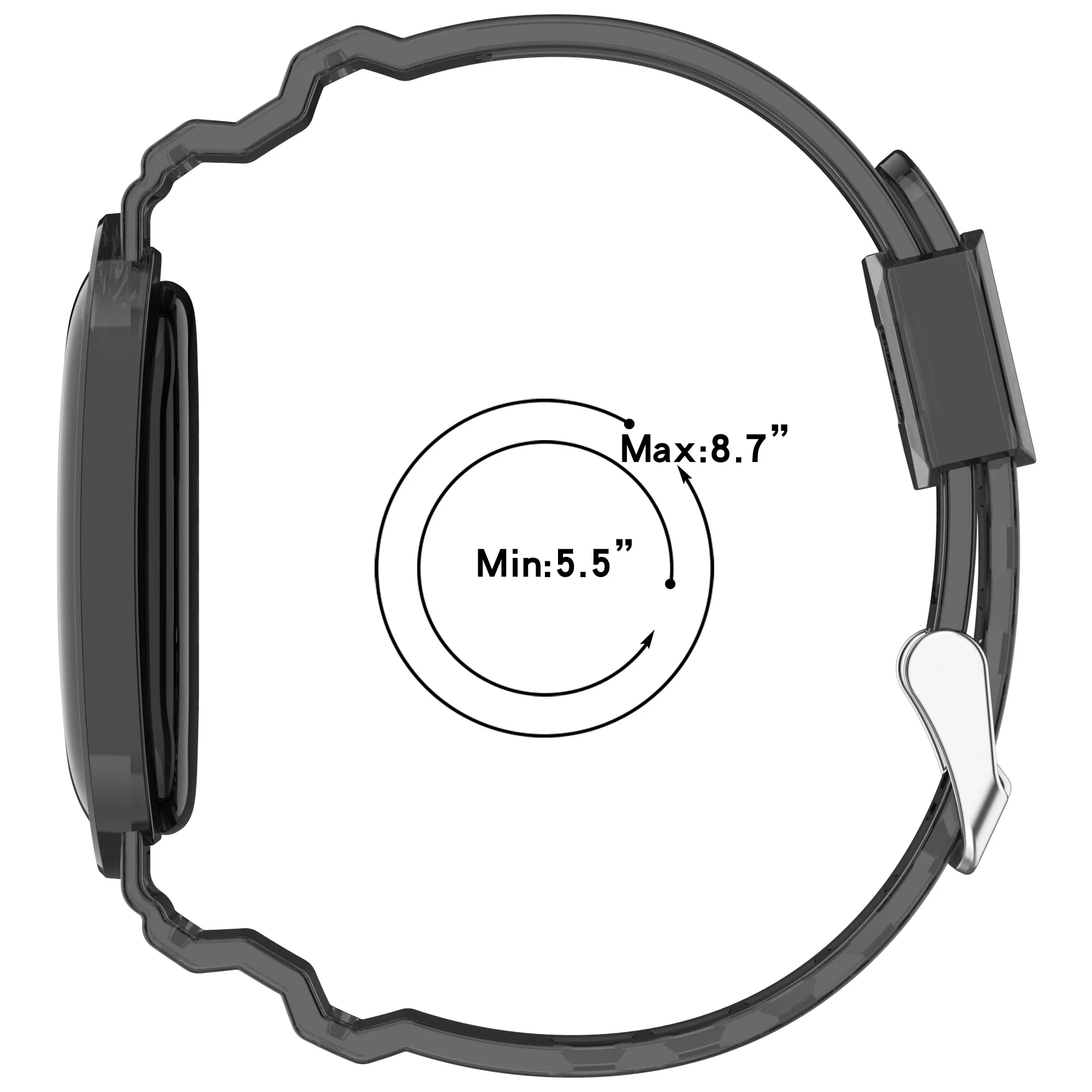 Silicone Sport Band for Smartwatch - Air Strap Replacement Bracelet Accessory