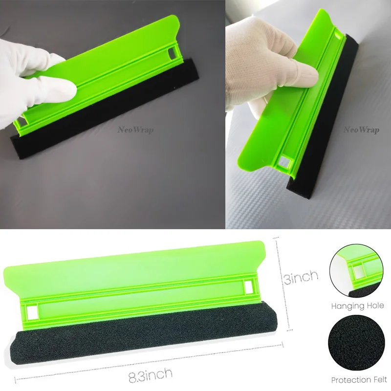 Car vinyl scraper Squeegee Vinyl Tool 8IN/6IN/5IN/4IN with Felt Edge Wallpaper Decal Applicator Kit Wrapping Tools