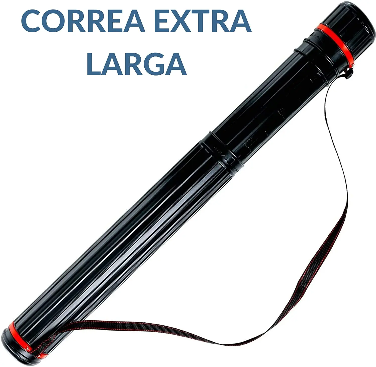 Tubo portaplanos, Documentos y Poster, Extensible de 45 a 74 cm, diametro  de 7 cm con Bandolera, Color Negro - AliExpress