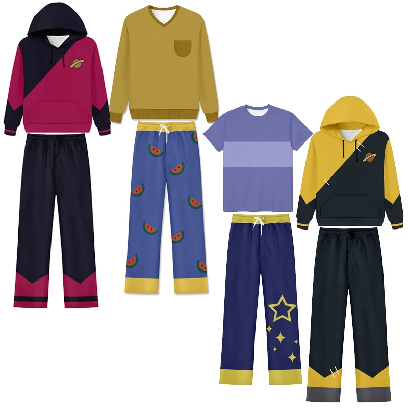 

Anime The Owl Cos House 3 Augustus Porter Hunter Cosplay Costume Top Pants Set Boy Outfits Halloween Carnival Party Role Clothes
