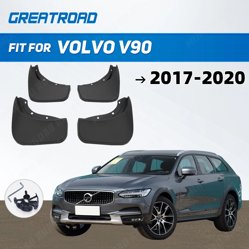 

OE Styled Molded Car Mud Flaps For Volvo V90 2017 - 2020 2018 Mudflaps Splash Guards Mud Flap Mudguards Accessories Car Styling