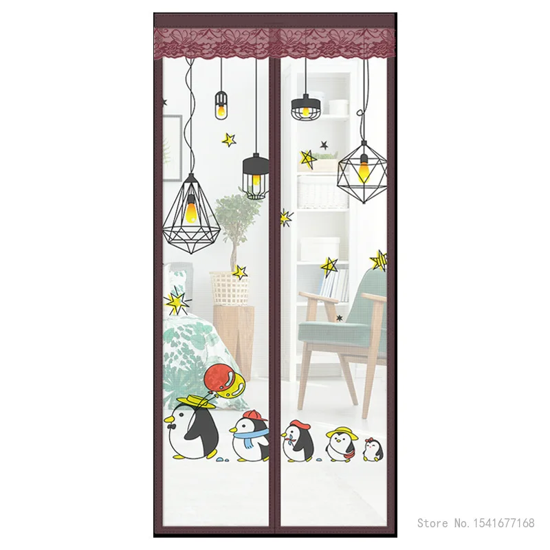 Summer Magnetic Screen Door Curtain Anti Mosquito Net Insect Fly Bug Curtains Automatic Closing Mesh Anti Mosquito Door Curtain