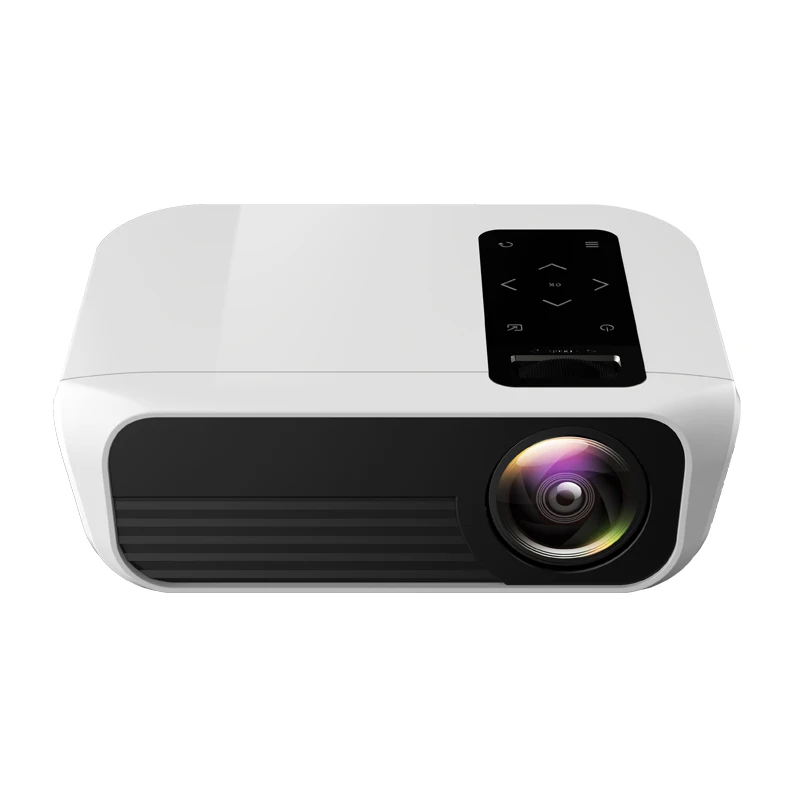 

New design T8 projector 1080p HD projector customultimedia Toprecism logo support OEM ODM T8 LCD LED beamer home theater