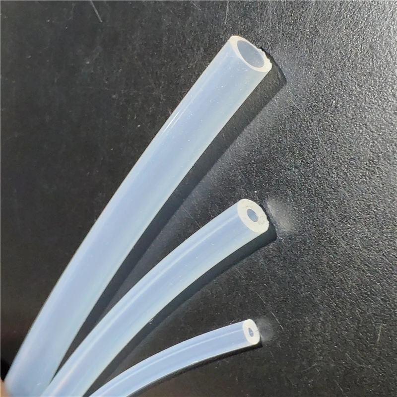 1 Meter Food Grade Transparent Silicone Tubing - 0.5mm to 12mm Diameter Range