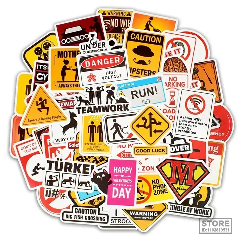 

50 шт., наклейки на мотоцикл, ноутбук, багаж