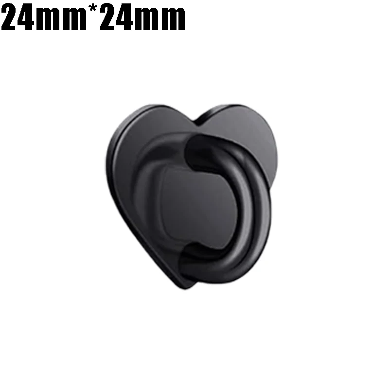 Heart Shaped Adhesive Phone Charm Hook and Metal Finger Grip Holder