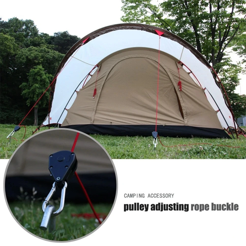 Ratchet hanger 2pcs Adjustable 8inch Reinforced Hangers Hanging Ratchet for Tent Grow Plant Lamp Rope Ratchet Hanger Pulley Hook