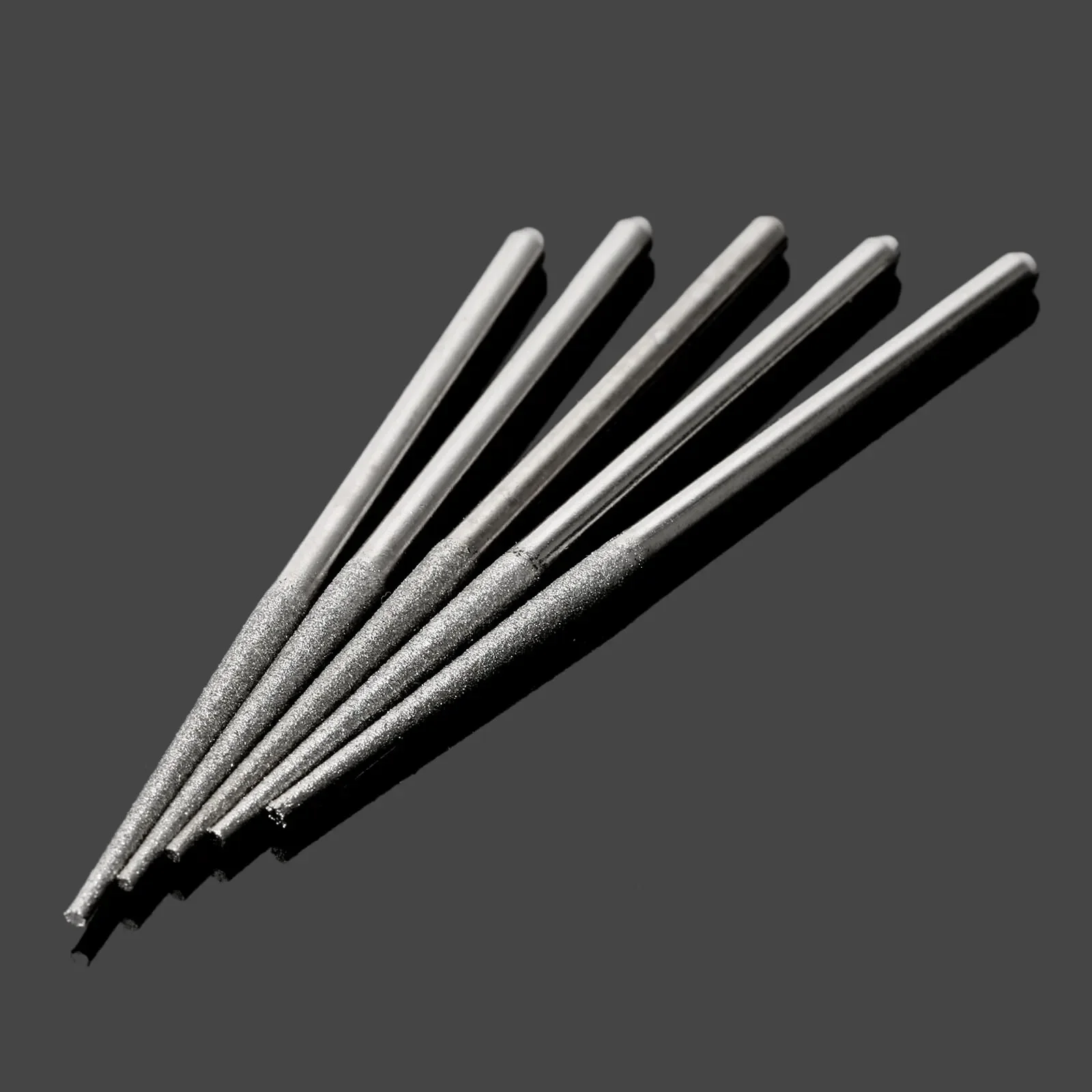 

5 шт Алмазное покрытие с тригонометрическими фигурами, с плоской головкой, удлиненный заусенцев сверло Полировочная шлифовальная стержни Керамика Муши вращающихся инструментов