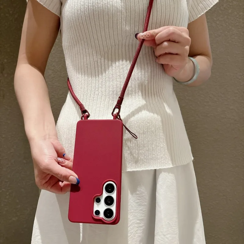 Lanyard Crossbody Shockproof Travel Case with Neck Cord Strap