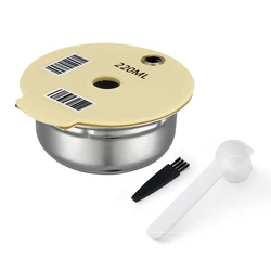 Stainless Steel Reusable Coffee Capsule Pods - Refillable Filter (220ML)