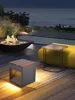 Courtyard Lawn Outdoor Waterproof Modern Minimalist Led Stainless Steel Villa Garden Stool Landscape Light 4