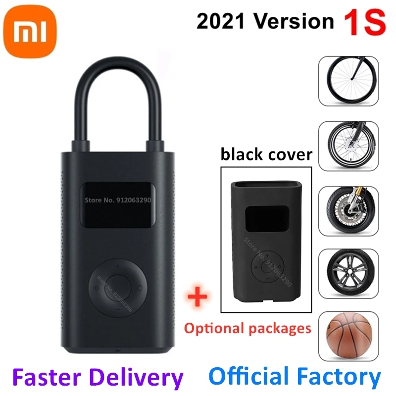 Xiaomi Pump 1S 12V Portable Wireless Tire Air Compressor Smart Digital Tyre Pressure Detection Electric Inflator Case Led | Автомобили и