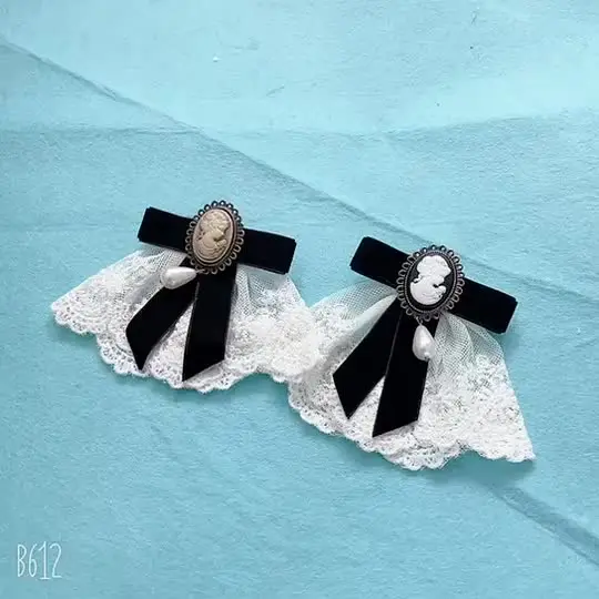 Broche Vintage Inspirée Designers - Noeud Et Camée, Multicolore, Fait Main