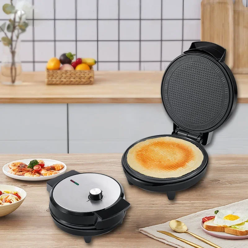Adjustable Temperature Control Egg Roll Pancake Maker Waffle Machine for Breakfast Snack Cooking Household Appliance