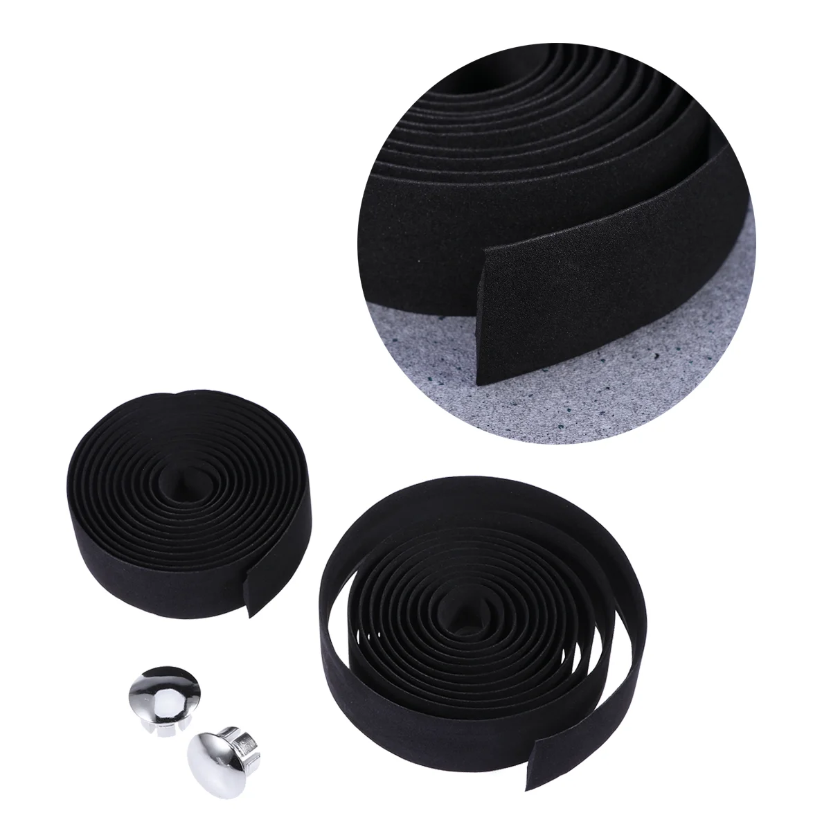 

Handlebar Tape Wrap Road Bike Lightest Bar Ribbon Cork with End Plugs and Self-Adhesive Strips(Dark Blue)