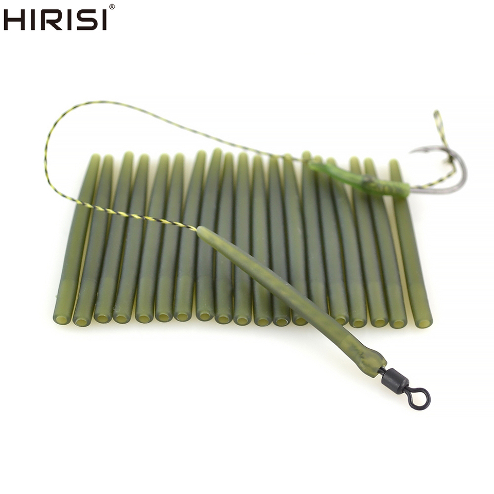 20pcs Carp Fishing Anti Tangle Sleeves Connect With Hook Carp Fishing Terminal Tackle AH007
