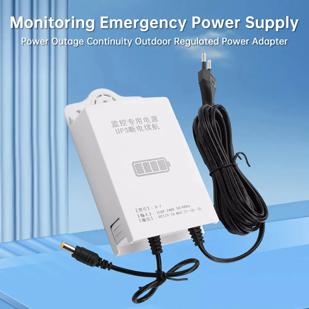 12V Uninterruptible Power Supply For WiFi Router Modem Security Camera Mini UPS Battery Backup EU-plug Power Adapter