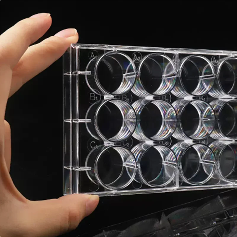 10Pcs 6/12/24/48/96 hole Flat Bottom Cell Culture Plate Bacterial Culture Plate Enzyme Label