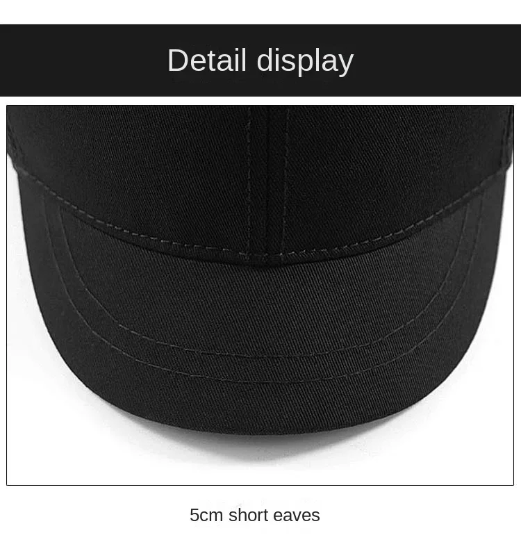 Baseballkappe für große Köpfe XXXL, verstellbar, für Männer und Frauen, atmungsaktiver Sonnenhut mit kurzer Krempe, Übergröße 56-60cm 61-64cm – Detail 6