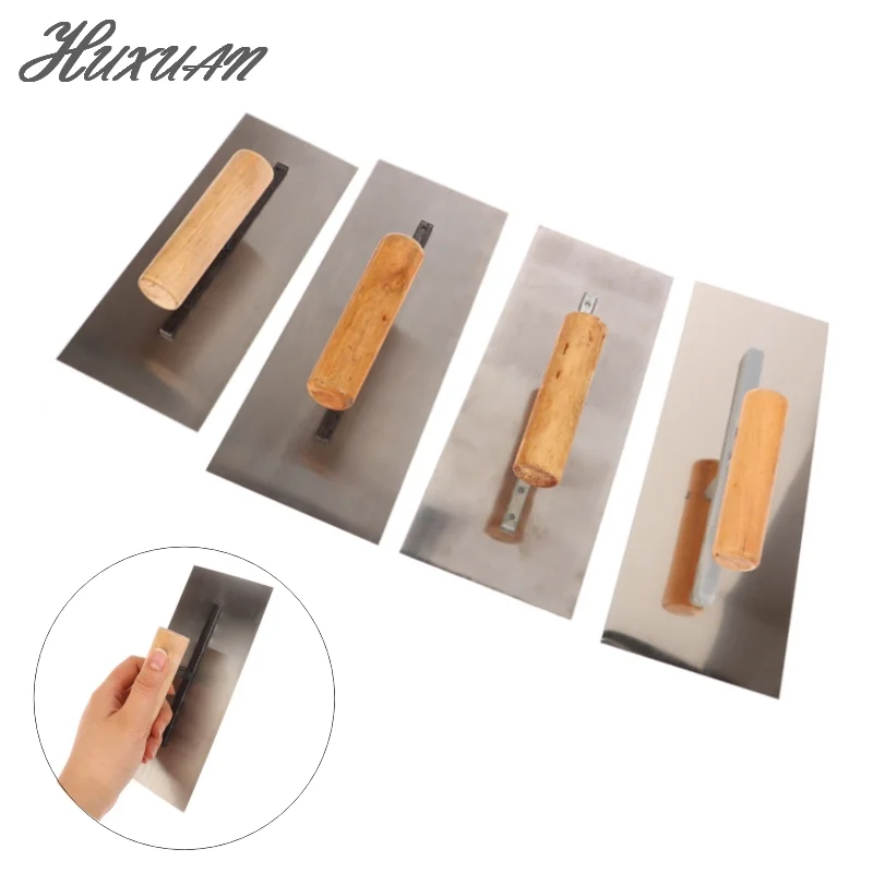 

1PC Wooden Handle Plastering Board Concrete Trowel Finishing Tool Concrete Finishing Prop Professional Plastering Tool