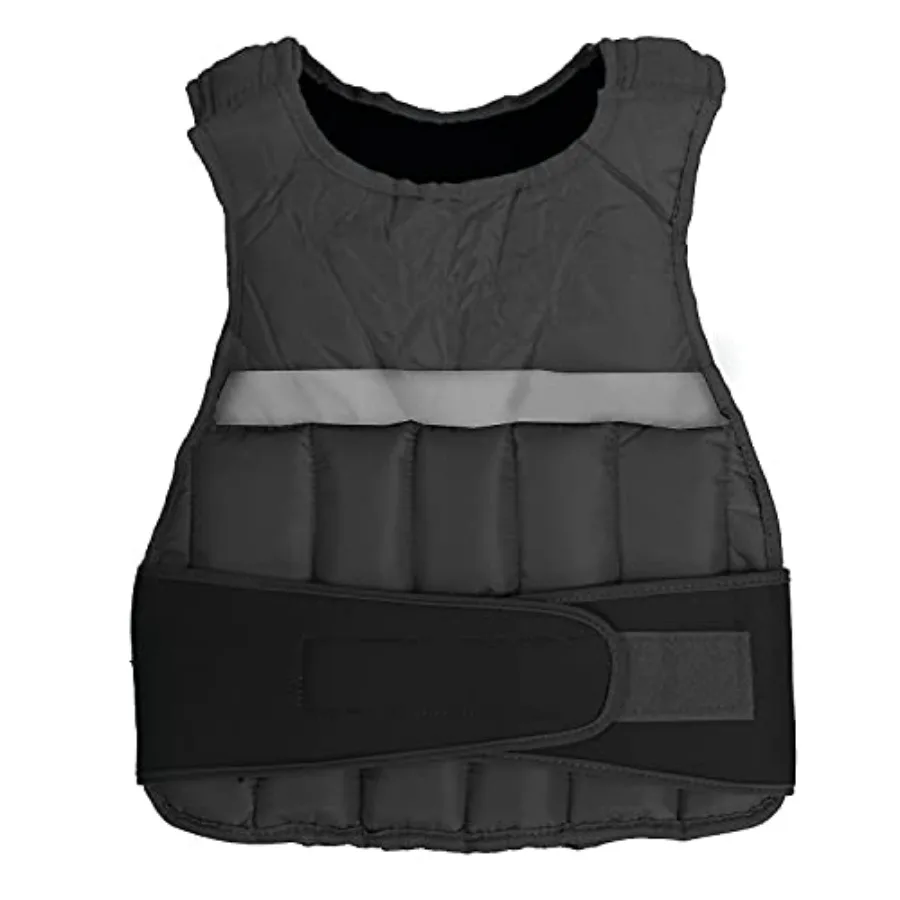 GFWV10 White Unisex Adjustable Weighted Vest, 10 lbs. (GF-WV10)