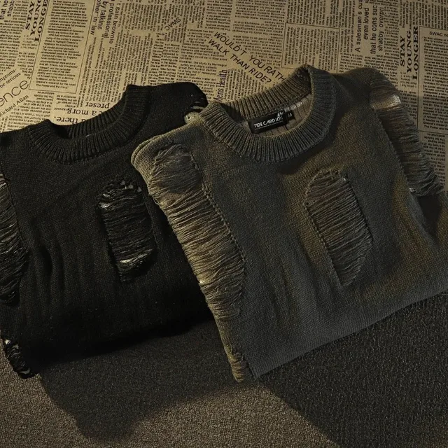 Distressed Two Layer Jumper 5