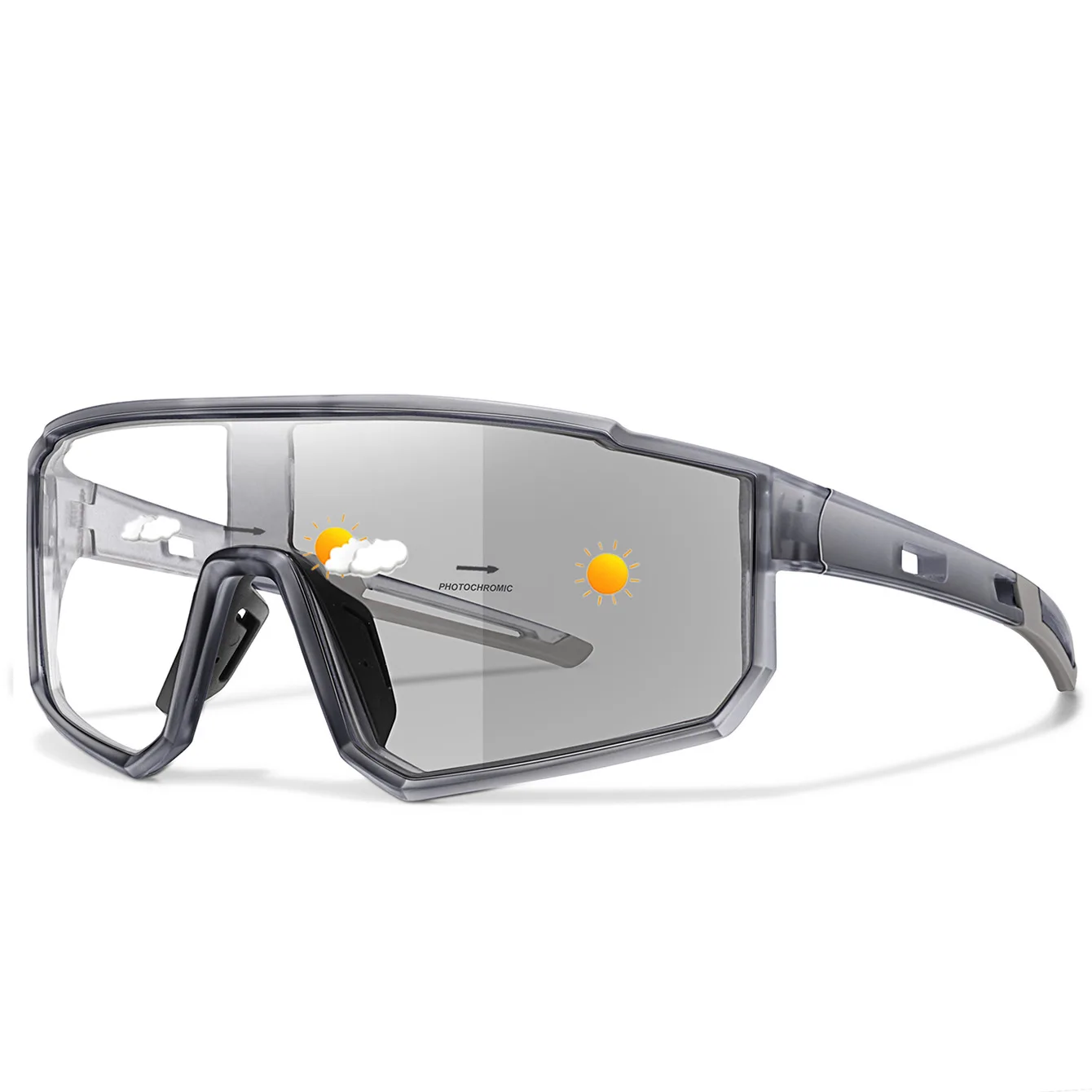 New Style Brand Photochromic Eyewear Men Women Bicycle MTB Bike Running Fishing Cycling Glasses Comfortable Windproof Goggles