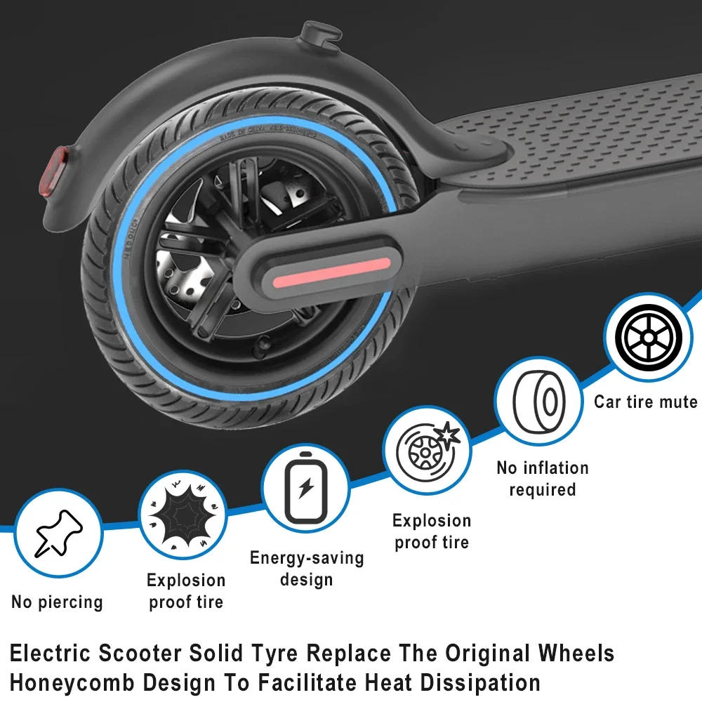 Scooter Tire 8.5 Inch Honeycomb Tyre Soild Tires For Xiaomi M365 1S Pro Electric Scooter Anti-Explosion Shock Absorber Damping Spare Wheels