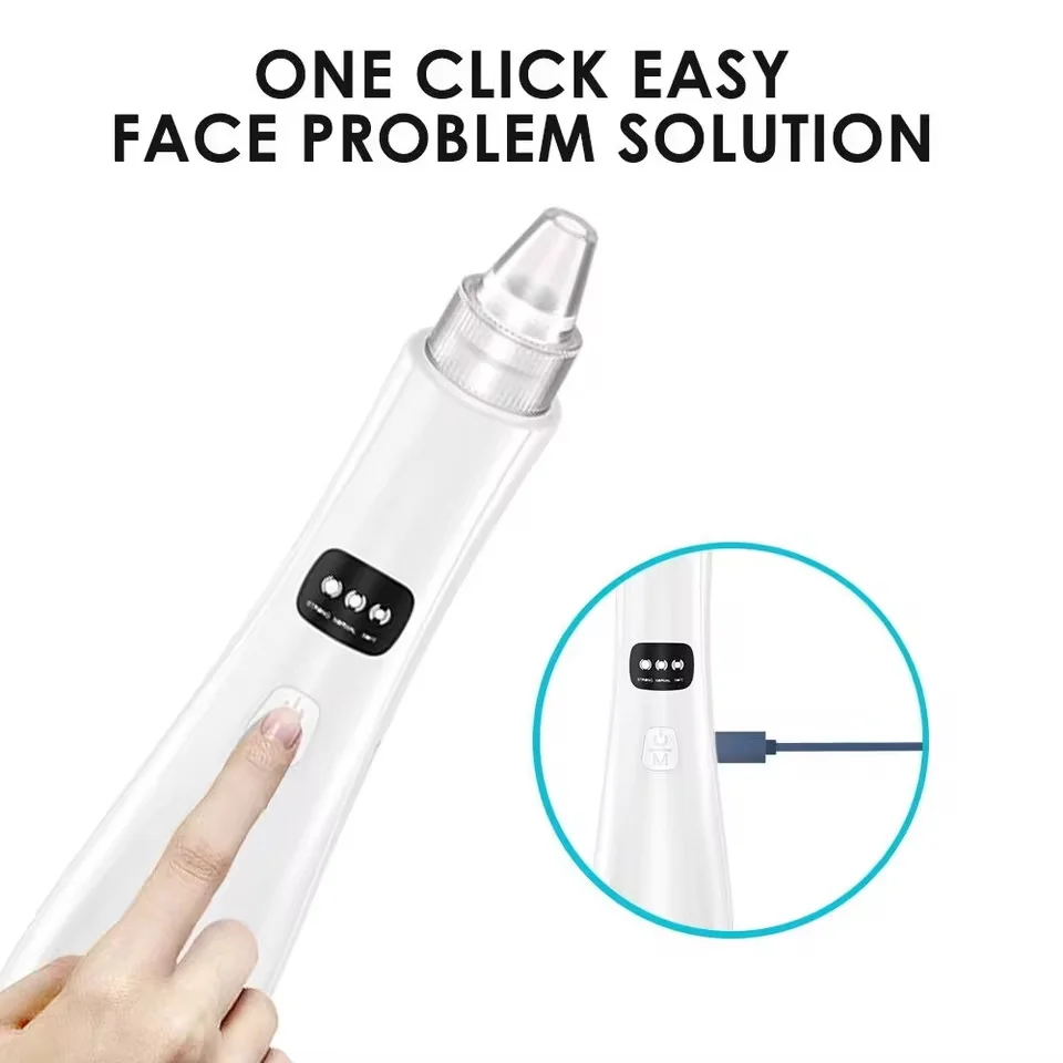 New 3 Suction Mode Face Cleansing Beauty Machine Dead Skin Remover Face Vacuum Blackhead Removal Skin Electric Blackhead Remover 2