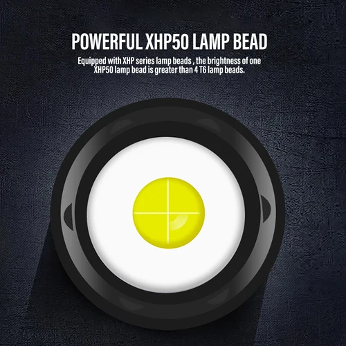 강력한 XHP50 LED 손전등 방수 18650 토치 사이드 라이트, 7 모드 캠핑 낚시 랜턴 USB 충전식 줌 램프 2