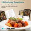 Electric Pressure Cooker 6 qt, 9-in-1 Instant Multi Cooker with Safer Venting Design, Rice Cooker, Slow Cooker, Sous Vide 5