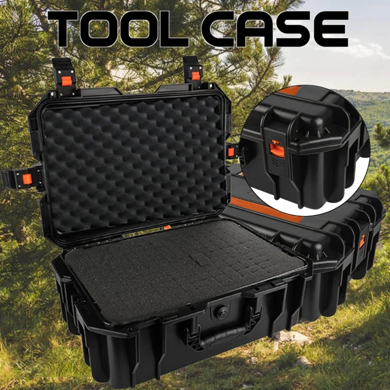 Storage Box Tool Case Instrument Box Storage Case Tool Box Large Tool box on wheels Shockproof Hard Case Portable Trolley Tool box Wheeled Safety Protector Storage Box Case