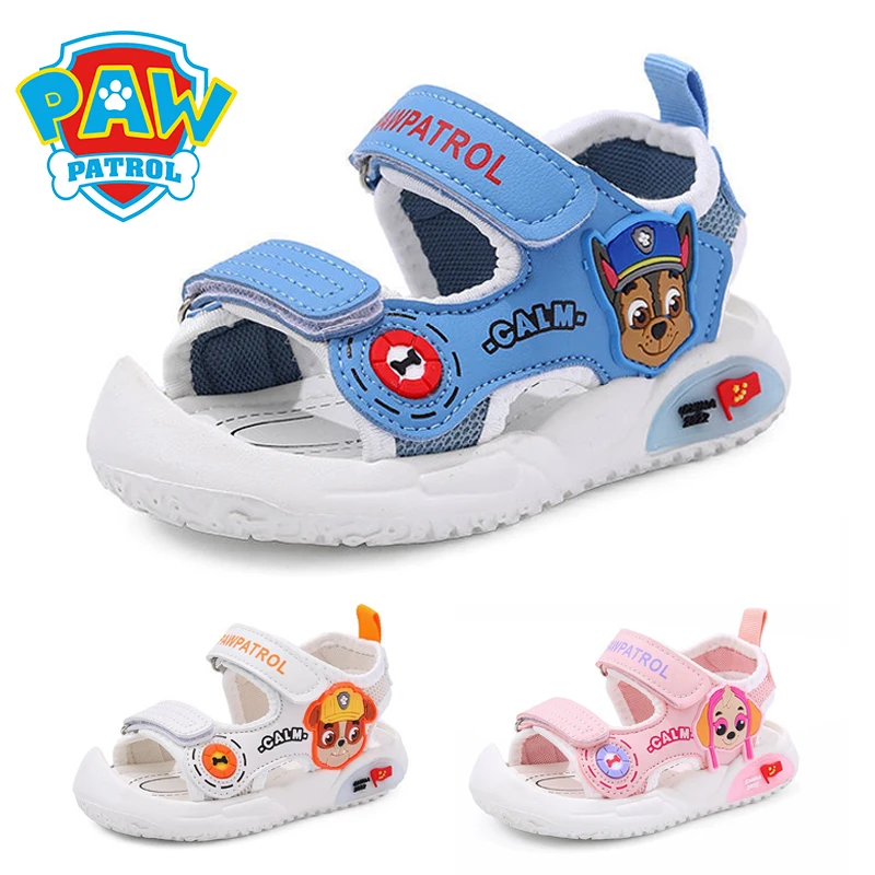 Paw Patrol Chase Summer Kids Sandals Ragazzi Ragazze Scarpe Per Bambini Pantofole Morbide Antiscivolo Cartoon Hole Scarpe Da Bambino Sandy Beach Novit