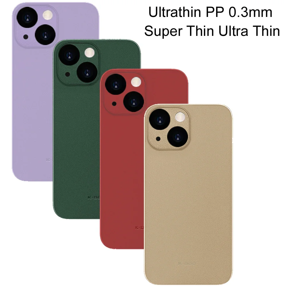 

Stylish ultra-thin silicone case For iPhone 14 13 12 12 11 Pro Max mini Ultra-thin PP 0.3mm matte case