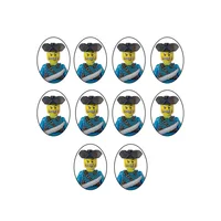 Caribbean Pirates Figures Building Blocks Movie Character Captain Mermaid Bricks Set Children Educational Toys 1