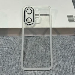 Transparent Soft Silicone TPU Phone Case with Full Lens Camera Protection Film for VIVO S30Pro mini (White)