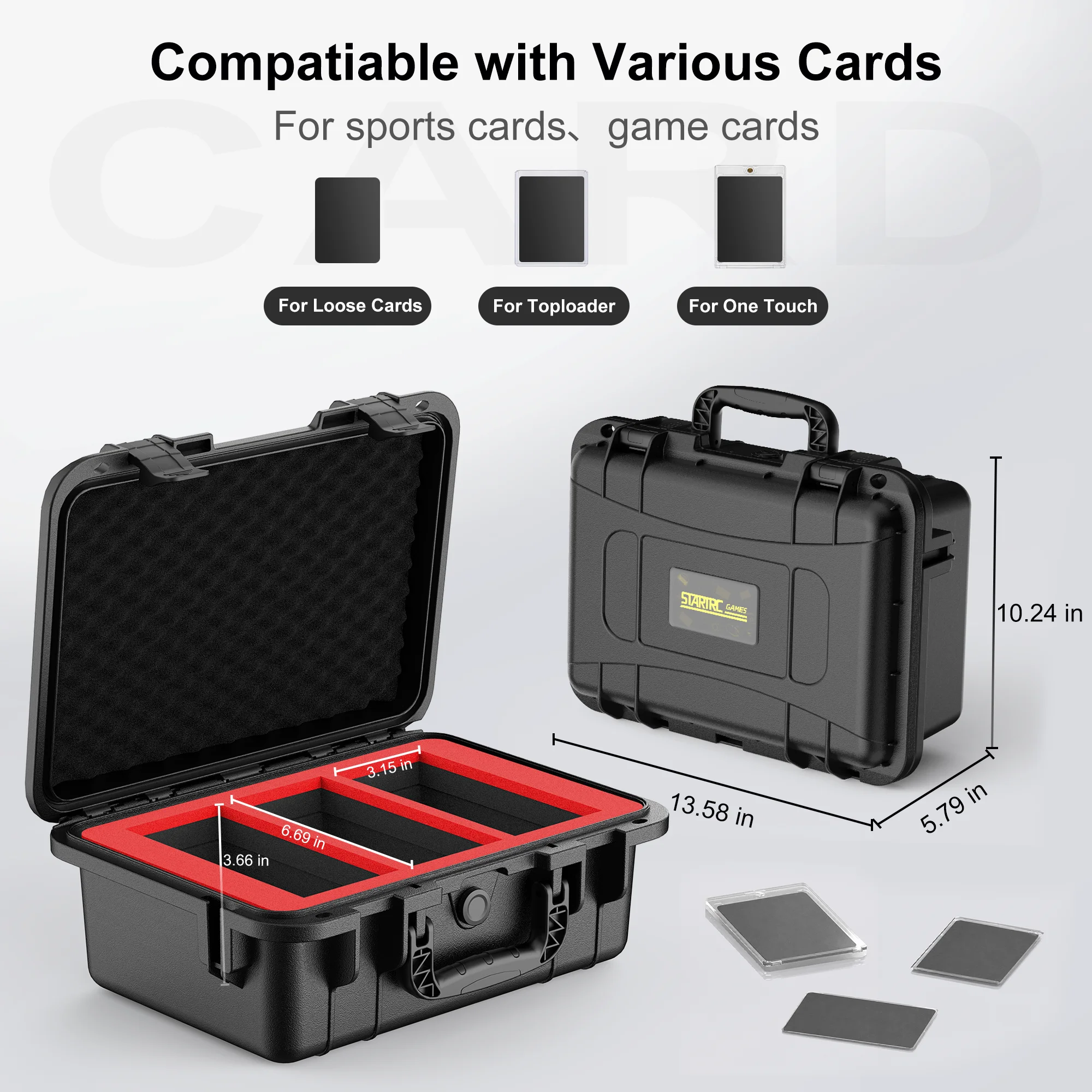 Set for Card Storage Box, Suitable for Ordinary Card Trading Card Storage Box, Sports Collection Card Commander Magic Card Box.