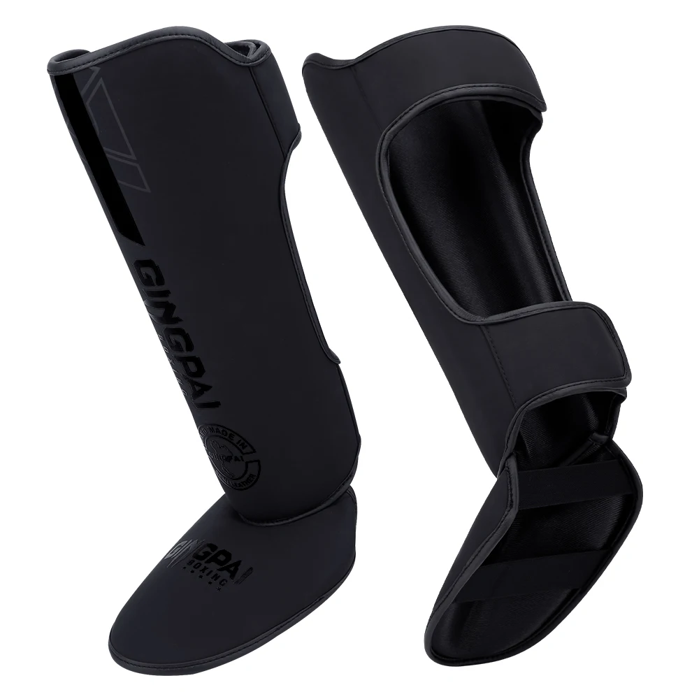 Professional Kickboxing Leg Ankle Protector Sparring MMA Shin Boxing Thickened Fighting Gear Guards kickboxing shin guards,kickboxing leg guards