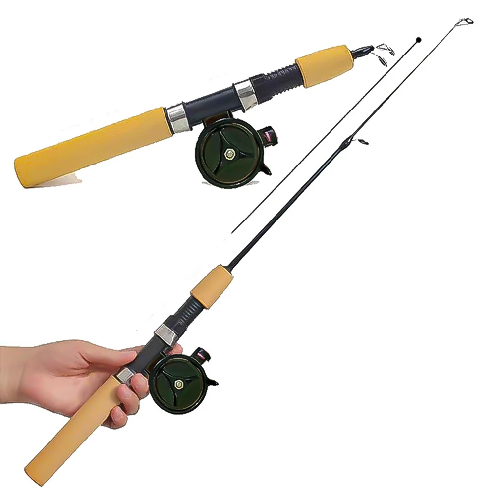 Portable Retractable Fishing Pole Carbon Power MH Fast Action Portable 55/65/75CM Fishing rod For Multi-water Area Applicable