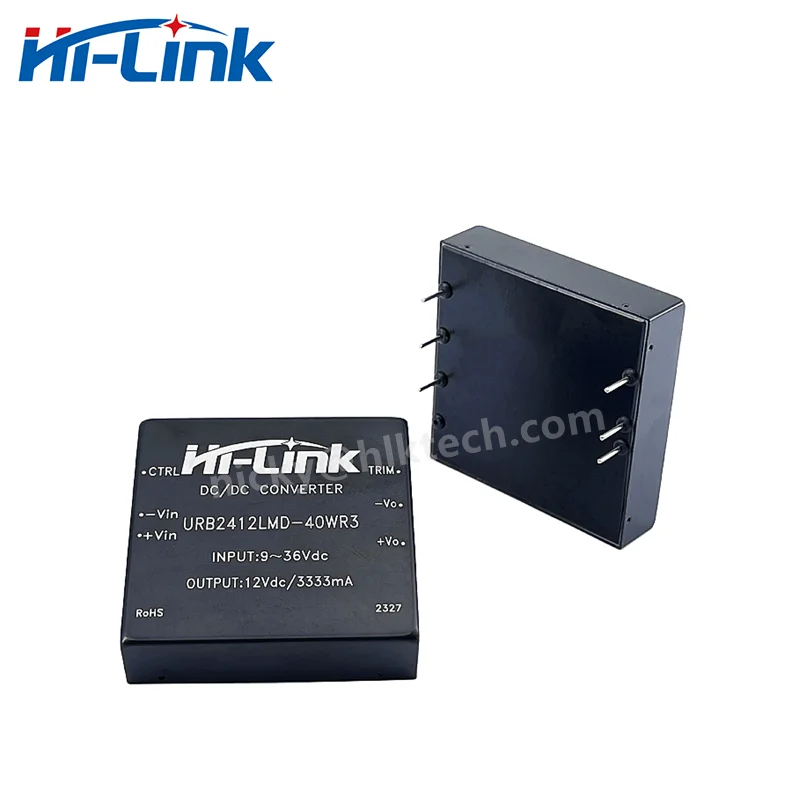 Hi-Link URB2412LMD-40WR3 Step Down Isolated Power Supply Module 40W 24V to 12V 3333mA Output DCDC Intelligent Switch Converter