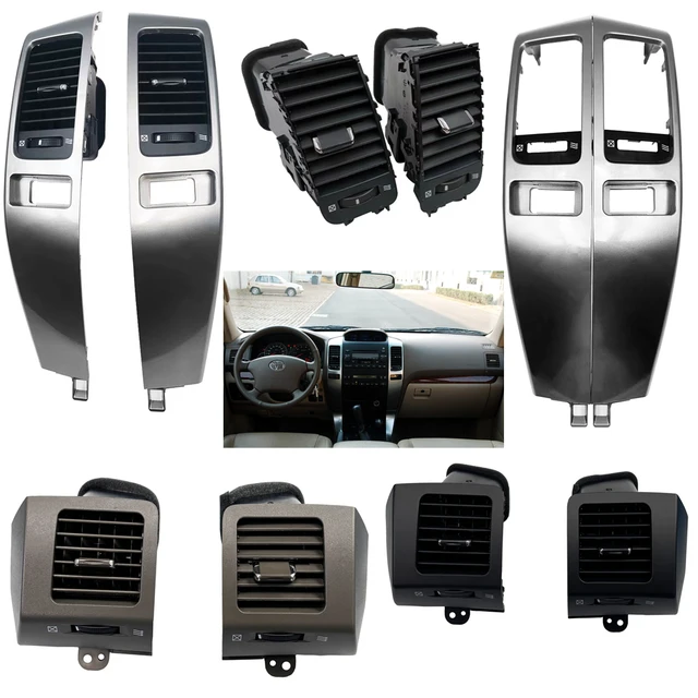 WQLSK pour Lexus GX470 Toyota Land Cruiser Prado 120 FJ120 voiture A/C climatiseur cadre de sortie évents plaque panneau accessoire 1