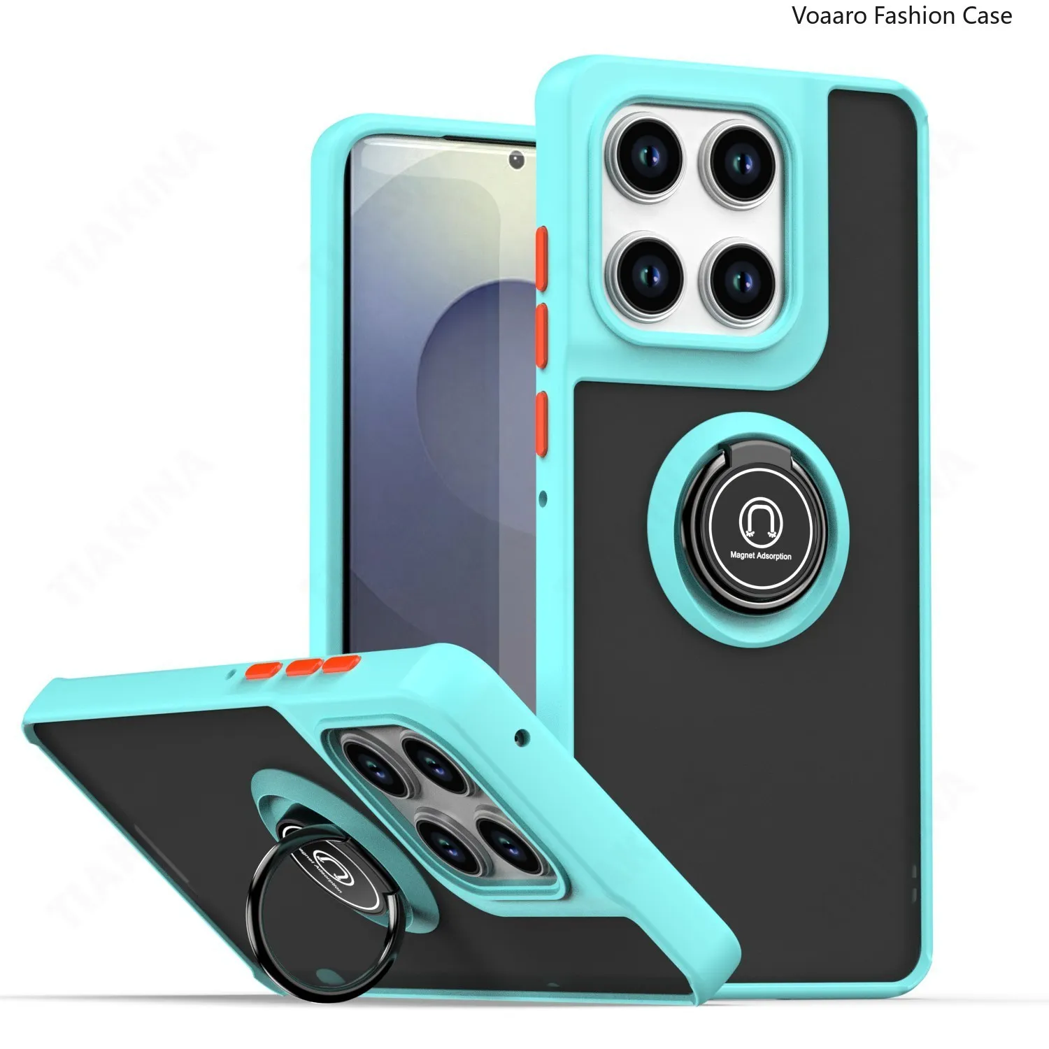 Enhanced Matte Half Clear Protective Armor Phone Case Cover