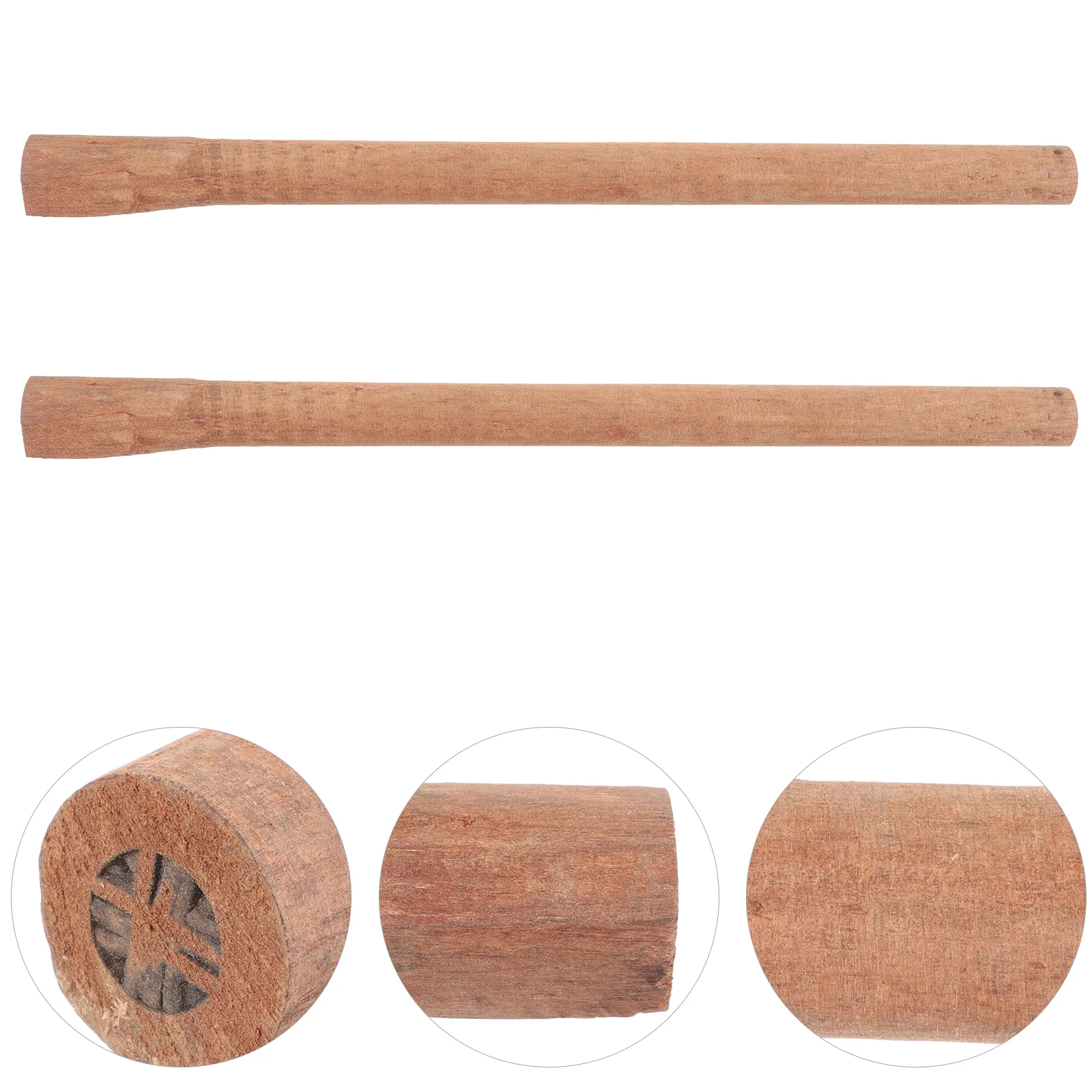 

2 Pcs Ax Handle Replacement Wood For Camp Wooden Hatchet Installation Supplies