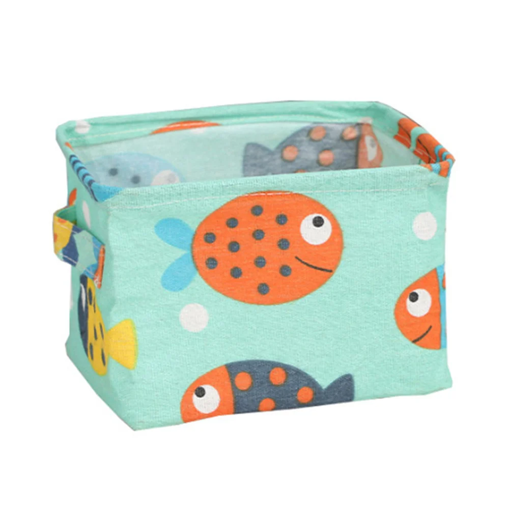 Cube Folding Fabric Storage Basket Closet Organizador Clothes Storage Boxes Home Office Shelf Organizers for Kids Toys Organizer 6