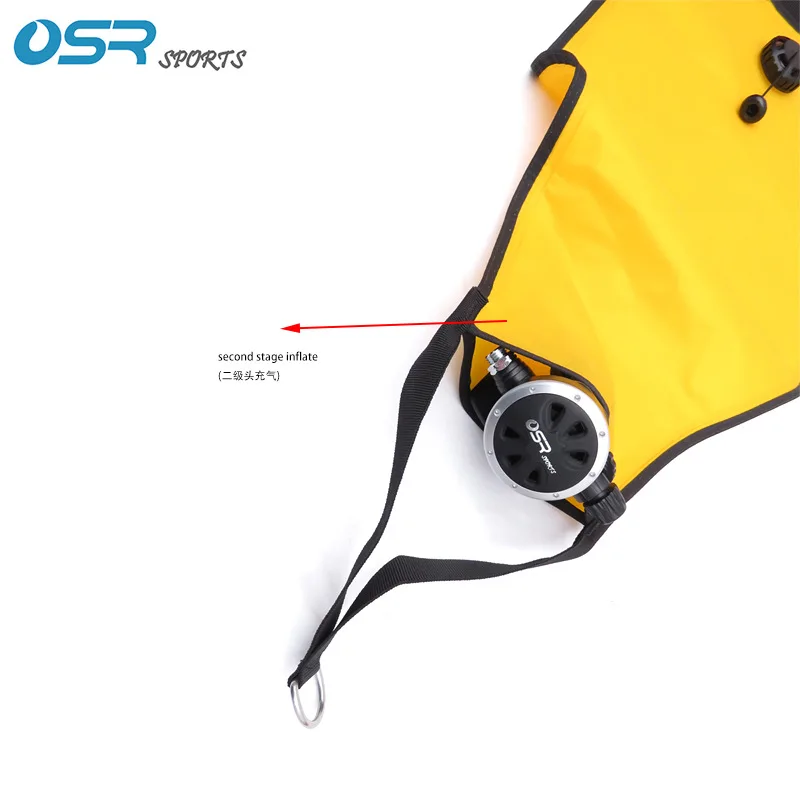 30lbs Scuba Diving Lift Bag underwater snorkeling salvage bag with dump valve flotation gear