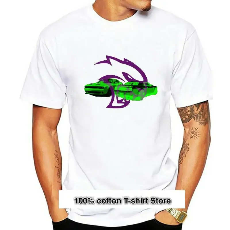 Camiseta Challenger SRT para hombre camisa de HellCat компьютерный зеленый насильственный фиолетовый