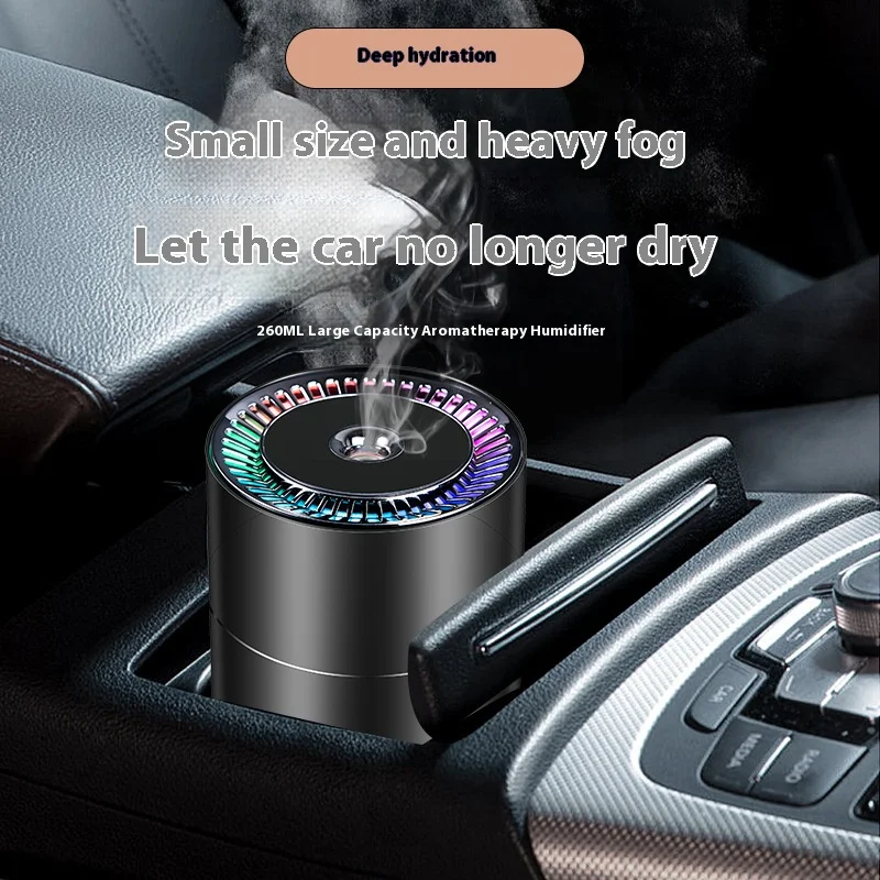 Humidifier Diffuser For Car Small 260ml Air Humidification Led Light Aromatherapy Machine Home Bedroom Big Spray 2
