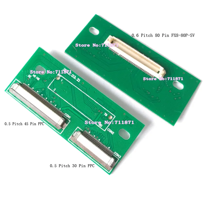 TTL 2ch 6Bit 0 6 шаг 80Pin Φ 45P 30Pin FFC адаптер Коннектор 5 Шаг 30P 45Pin 80P L150X2M Соединительный |