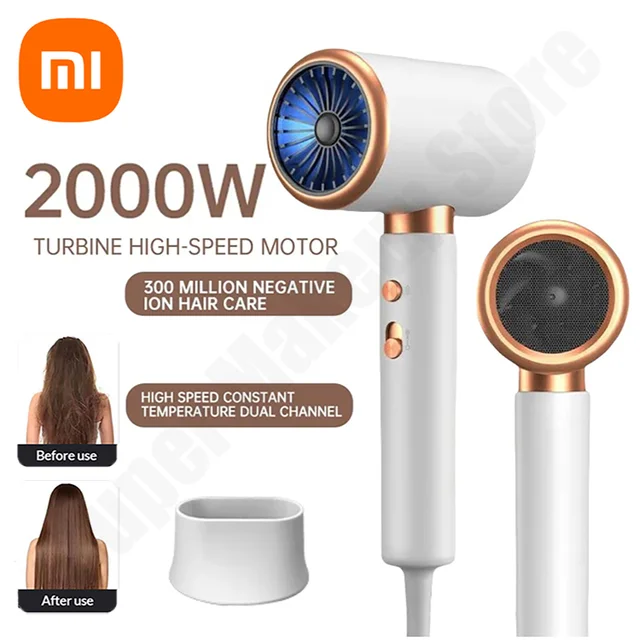 Xiaomi Hair Dryer Negative Lonic Blow No Harm To Hair High-speed Electric Turbine Airflow Constant Temperature Hair Care